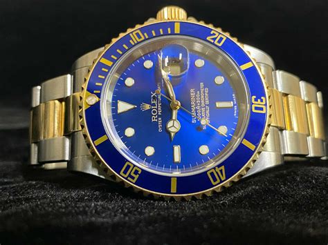 submariner rolex blu oro|rolex submariner blue price new.